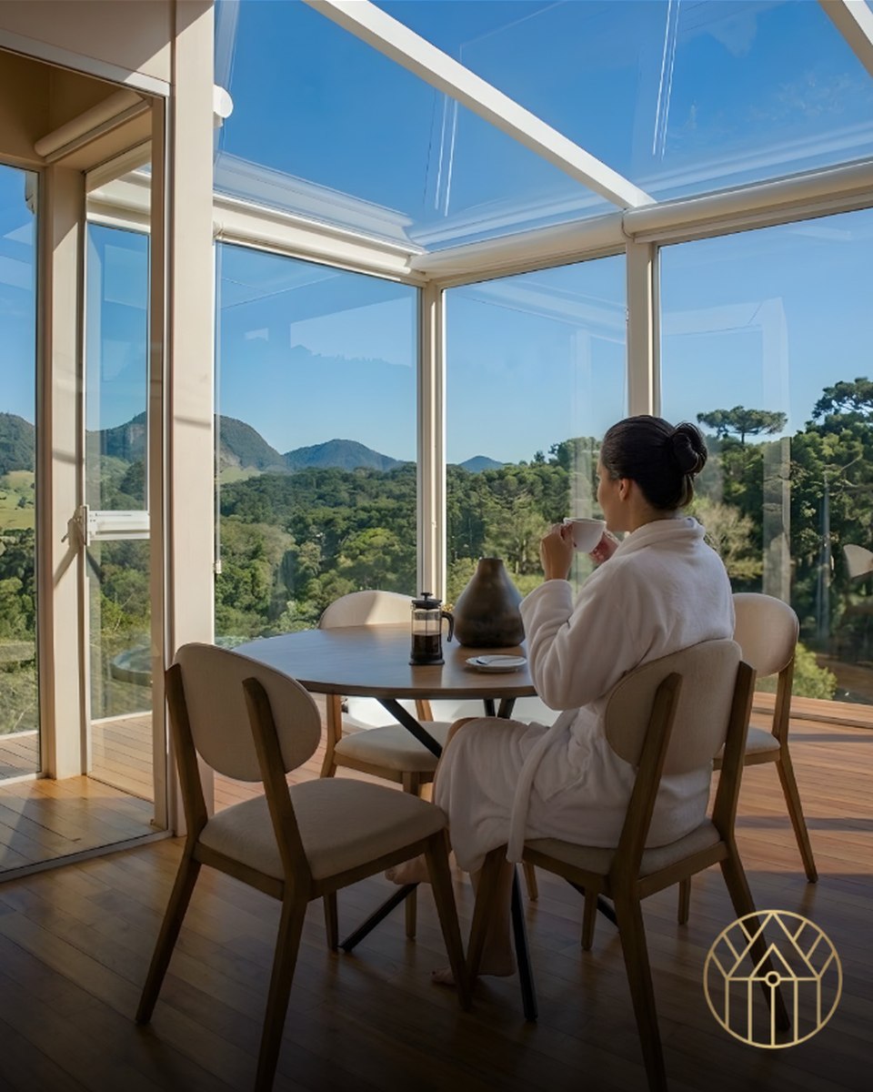 Café da manhã com vista