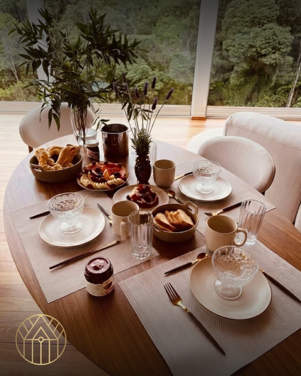 Jantar romântico à luz de velas na Villa Arandú